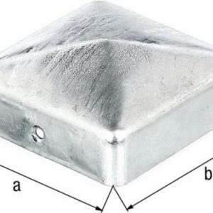 Pfostenkappe 100x100mm eck.flache Form TZN GAH - VPE: 10