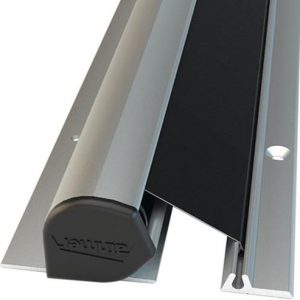 Fingersch.Rollo NR-25 L.1925mm BG silberf.Rollo schwarz ATHMER