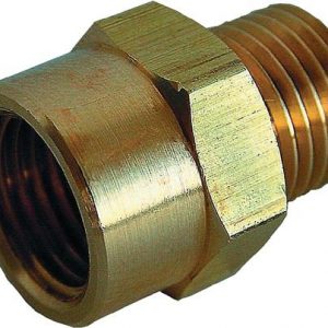 Doppelgewindenippel MS AG G 1/4 IG G 3/8 EWO - VPE: 10