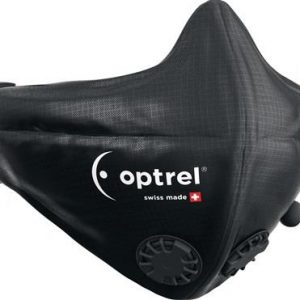 Mund-Nasenmaske schwarz POM,Polyester,PU Ventil 2 St.OPTREL