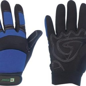 Kunstlederhandschuhe Master Gr.9 schwarz/blau Kunstleder