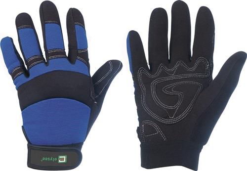 Kunstlederhandschuhe Master Gr.11 schwarz/blau Kunstleder