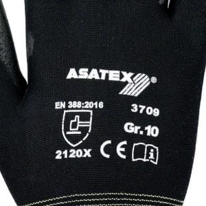 Handschuhe Gr.9 schwarz PA m.Soft-Polyurethan ASATEX - VPE: 12