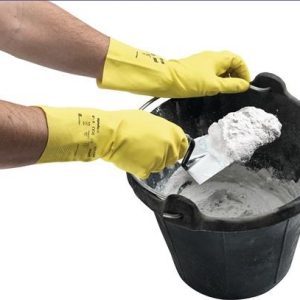 Chemiehandschuh AlphaTec 87-190 Gr.8,5-9 gelb PSA III ANSELL - VPE: 12