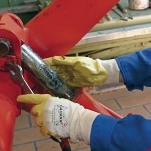 Handschuhe Sahara 100 Gr.10 gelb BW-Trikot m.Nitril EN 388 PSA II HONEYWELL - VPE: 10