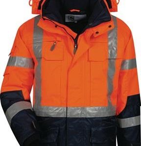 Warnschutzparka Wallace Gr.M orange/marine ELYSEE