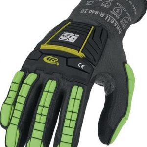 Handschuh Ringers R840 Gr.9 schwarz/grün EN 388,EN ISO 21420:2020,EN 407 PSA II - VPE: 4