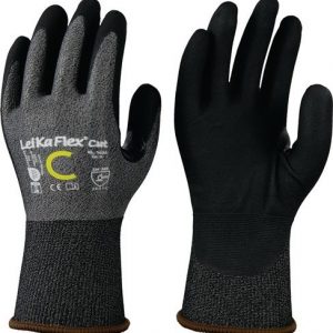 Schnittschutzhandschuhe LeiKaFlex® CUT RL 1636 Gr.10 grau/schwarz EN 388 PSA II - VPE: 12