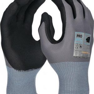 Handschuh EXTRA Gr.8 grau/schwarz EN 388/EN 407 PSA II PRO FIT - VPE: 12