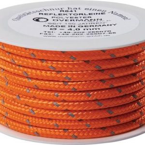 Reflektorschnur Safety Reflector L.50m D.4mm PES orange OVERMANN