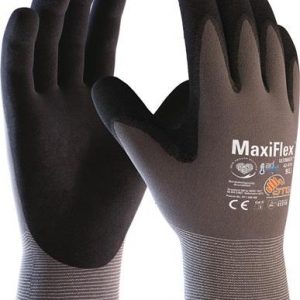 Handschuhe MaxiFlex Ultimate AD-APT 42-874 Gr.10 grau/schwarz Nyl. EN 388 Kat.II - VPE: 12