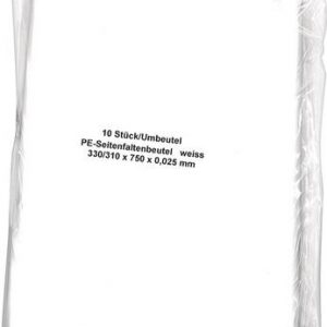 Müllbeutel B330/310xL750mm 60l 25 µm weiß 10St./Btl. - VPE: 20
