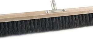 Besen Arenga L.800mm m.Metallstielhalter Flachholz