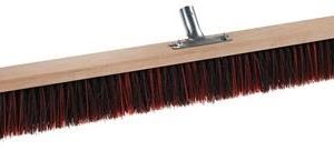 Besen Südharzer Bauernbesen Arenga/Elaston-Mix L.1000mm Metallstielhal.Flachholz