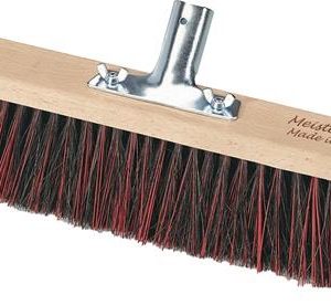 Besen Arenga/Elaston-Mix L.400mm Metallstielhalter Flachholz Stielhalter-D.28mm