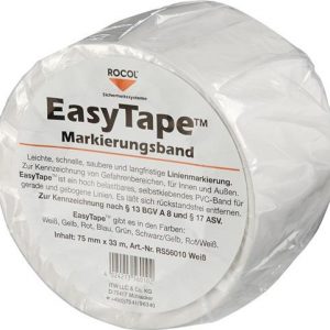 Bodenmarkierungsband Easy Tape PVC weiß L.33m B.75mm Rl.ROCOL