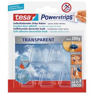 TESA Tesa Powerstrips Deco-Haken 5er Pack