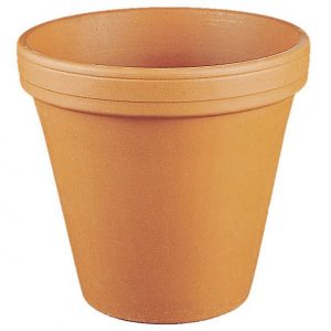 SPANG Blumentopf Ton Ø12cm konisch natur